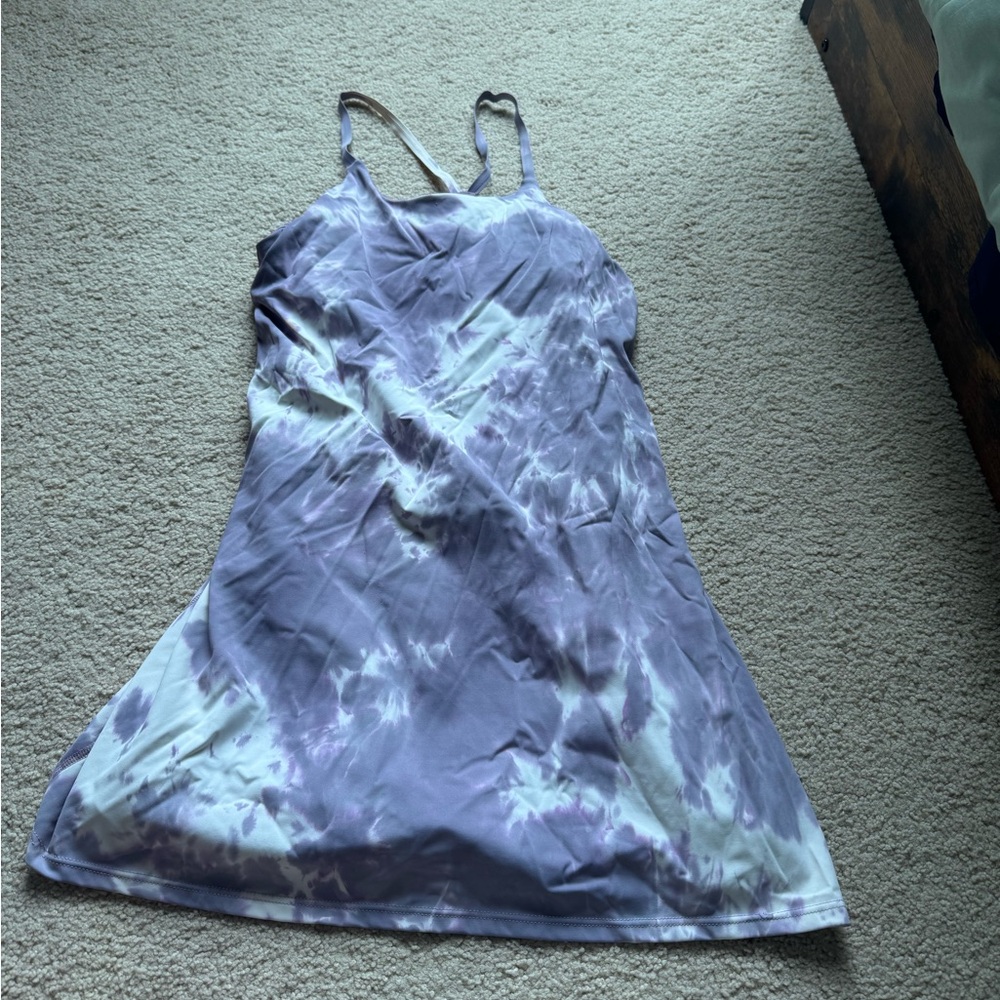 Amazon Purple Tie-Dye Mini Dress